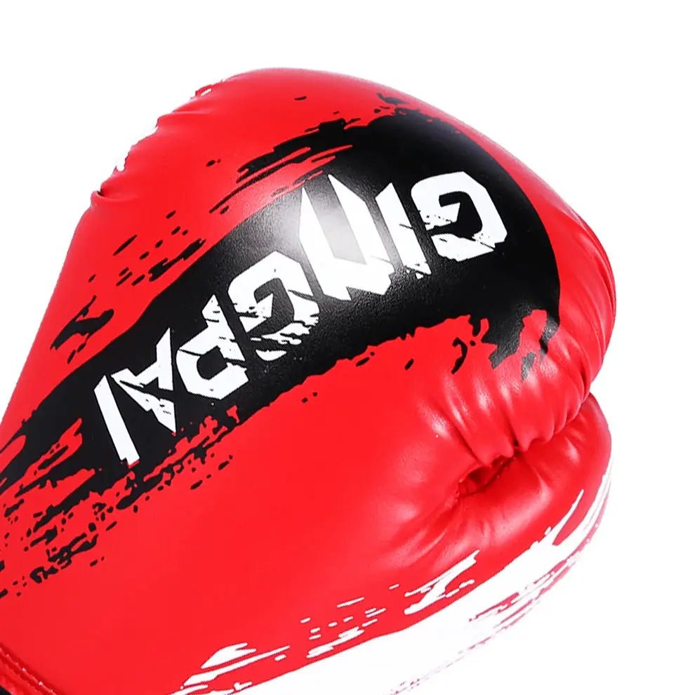 1 Pair Adult Boxing Gloves Men Punching Training Sparring Comfortable Adjustable Fighting Mitts Hand Protector Black Red Blue - KC’s Way‼️🥊