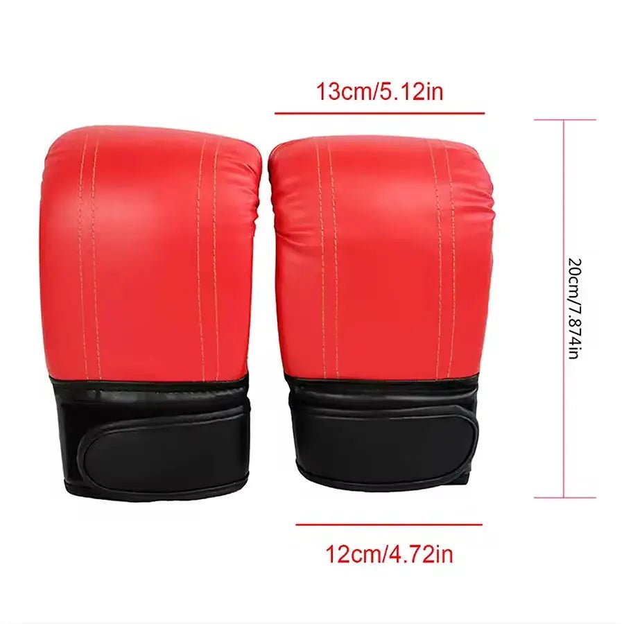 1 Pair Boxing Gloves Adults Women Men Boxing Sanda Gloves Unisex Boxing Training Exercise Leather Gloves Sports Protection Mitts - KC’s Way‼️🥊