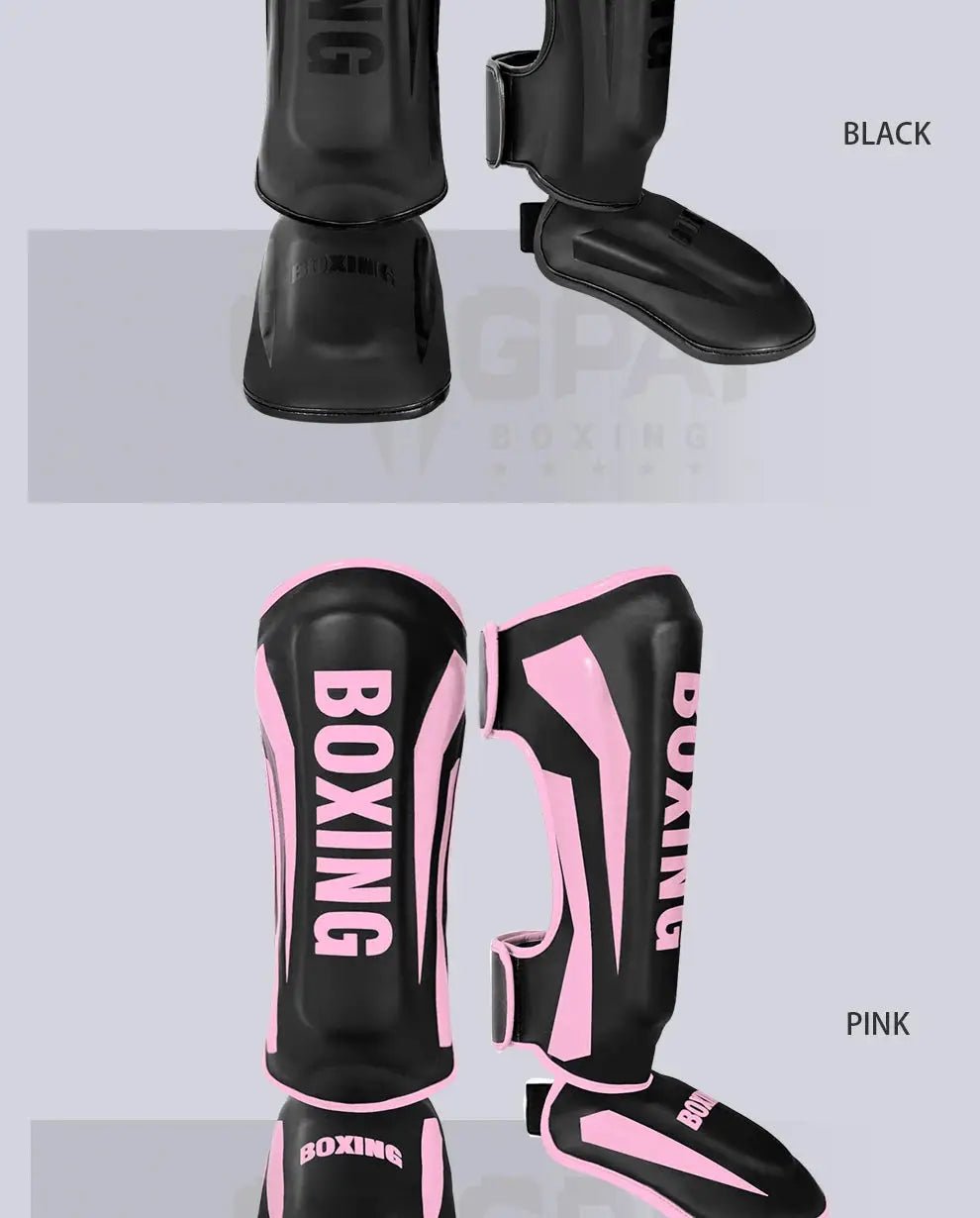 1 Pair High - Quality Boxing Shin Guards Ankle Protector MMA Muay Thai Training Leg Warmers Light Kicking Shin Pads Leg Guard - KC’s Way‼️🥊