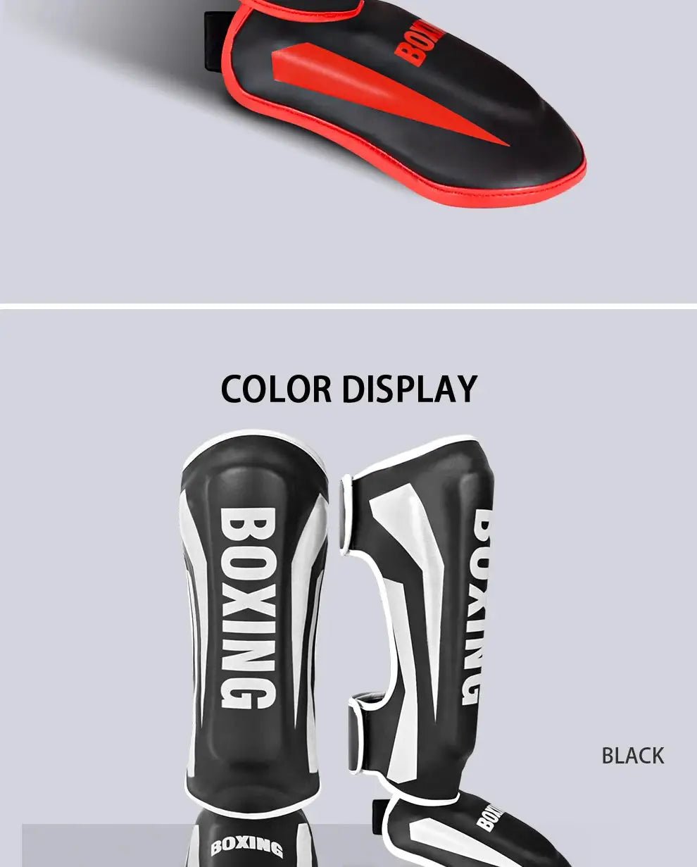 1 Pair High - Quality Boxing Shin Guards Ankle Protector MMA Muay Thai Training Leg Warmers Light Kicking Shin Pads Leg Guard - KC’s Way‼️🥊