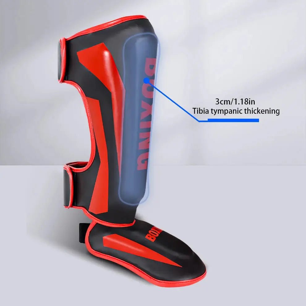 1 Pair High - Quality Boxing Shin Guards Ankle Protector MMA Muay Thai Training Leg Warmers Light Kicking Shin Pads Leg Guard - KC’s Way‼️🥊