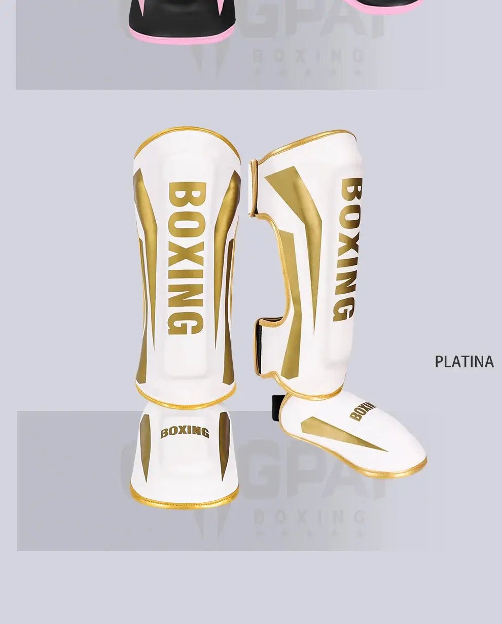 1 Pair High - Quality Boxing Shin Guards Ankle Protector MMA Muay Thai Training Leg Warmers Light Kicking Shin Pads Leg Guard - KC’s Way‼️🥊