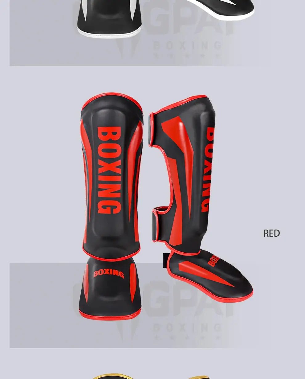 1 Pair High - Quality Boxing Shin Guards Ankle Protector MMA Muay Thai Training Leg Warmers Light Kicking Shin Pads Leg Guard - KC’s Way‼️🥊