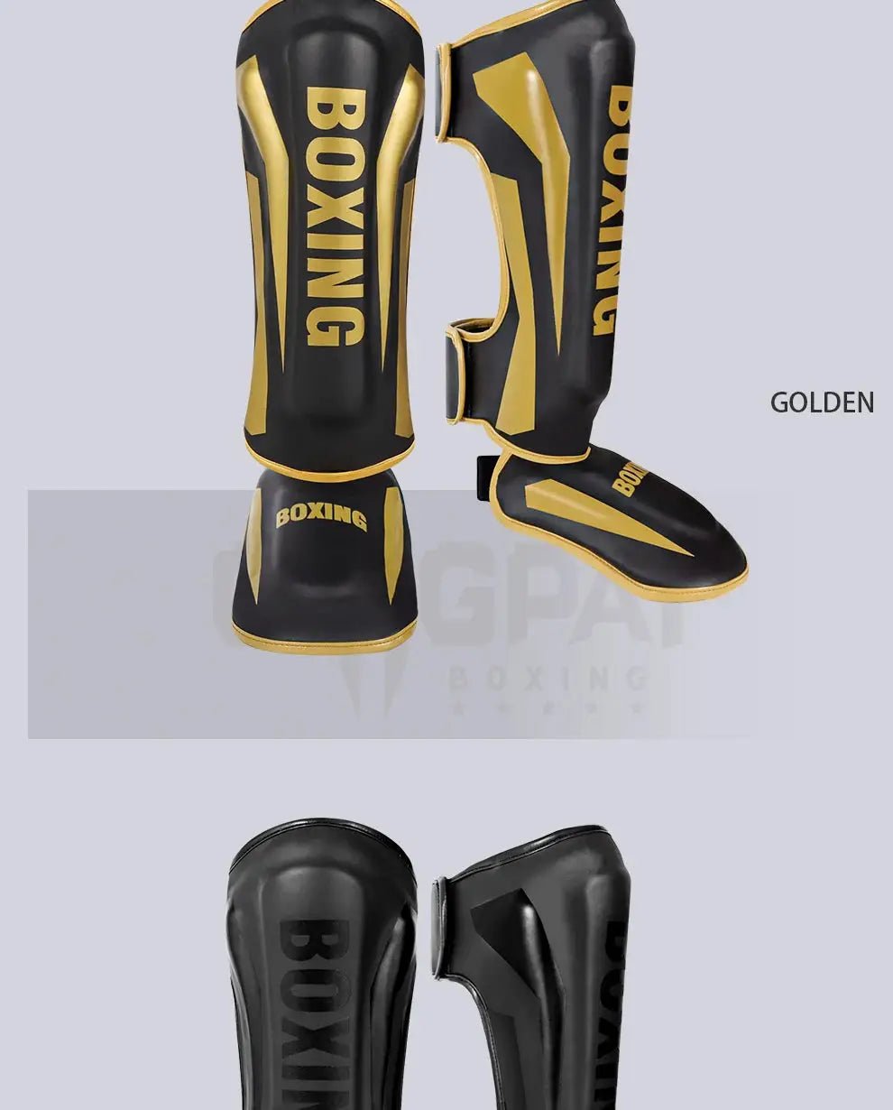 1 Pair High - Quality Boxing Shin Guards Ankle Protector MMA Muay Thai Training Leg Warmers Light Kicking Shin Pads Leg Guard - KC’s Way‼️🥊