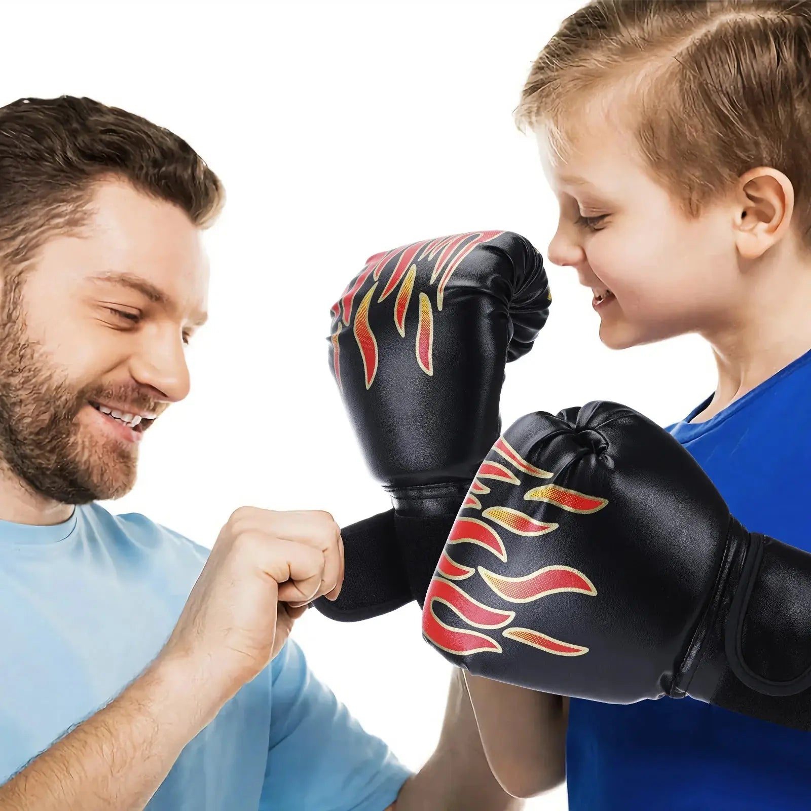 1 Pair Punching Training Workout Fight Exercise Mitts Kids Leather Boxing Gloves Kids Children Train Gym Glove Hand Protector - KC’s Way‼️🥊