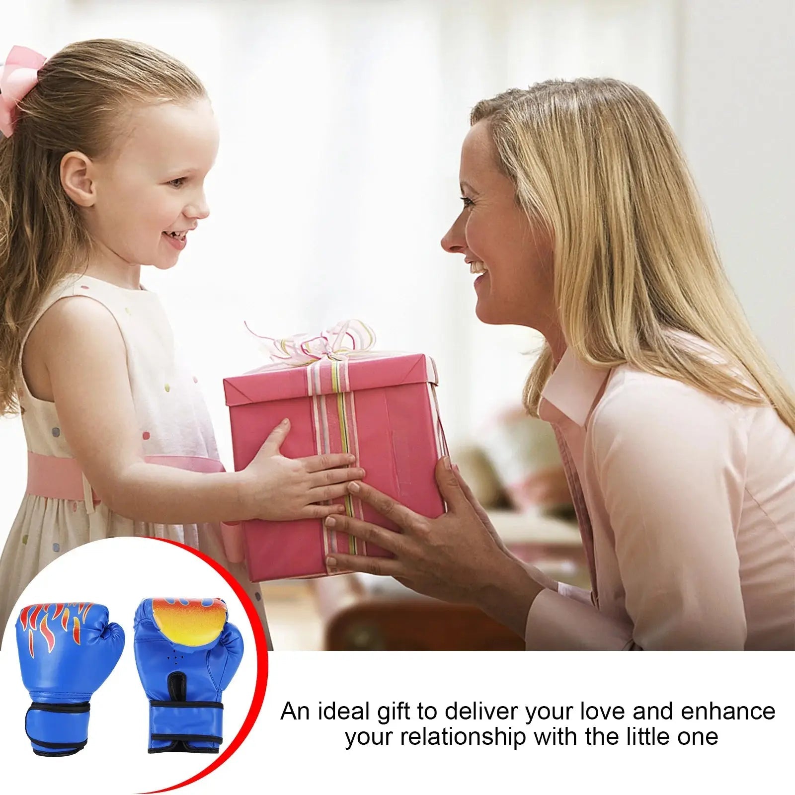 1 Pair Punching Training Workout Fight Exercise Mitts Kids Leather Boxing Gloves Kids Children Train Gym Glove Hand Protector - KC’s Way‼️🥊