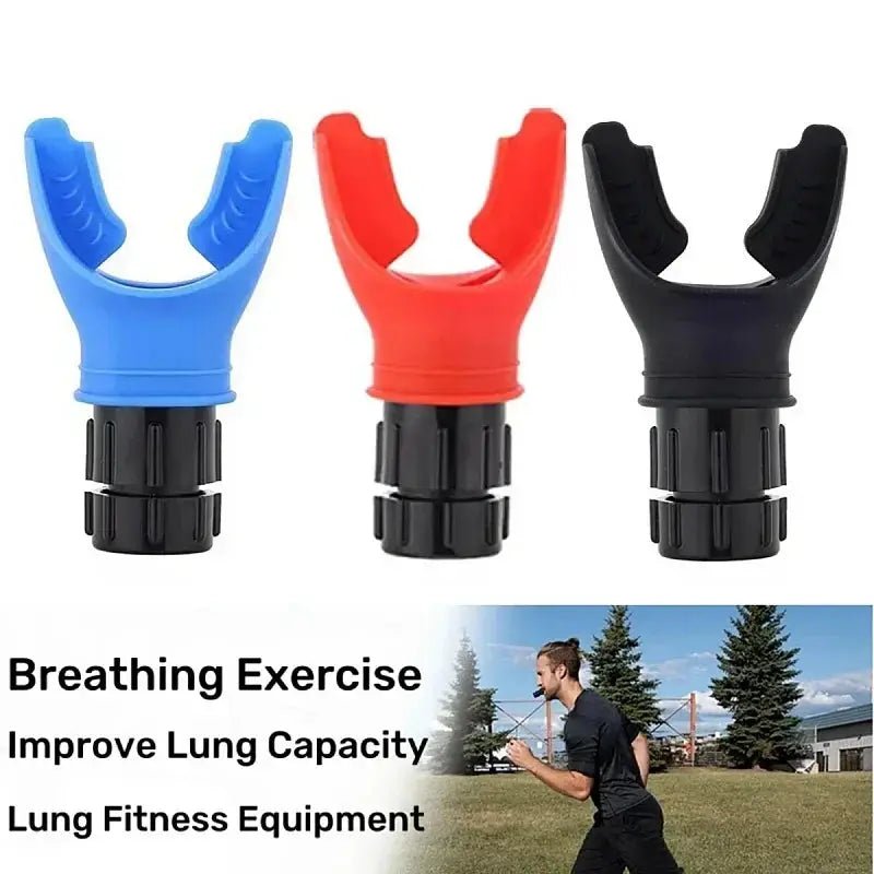 1 Set Breathing Trainer Lung Fitness Equipment y Silicone Training for Breath Expiratory Exercise Device(With Box) - KC’s Way‼️🥊
