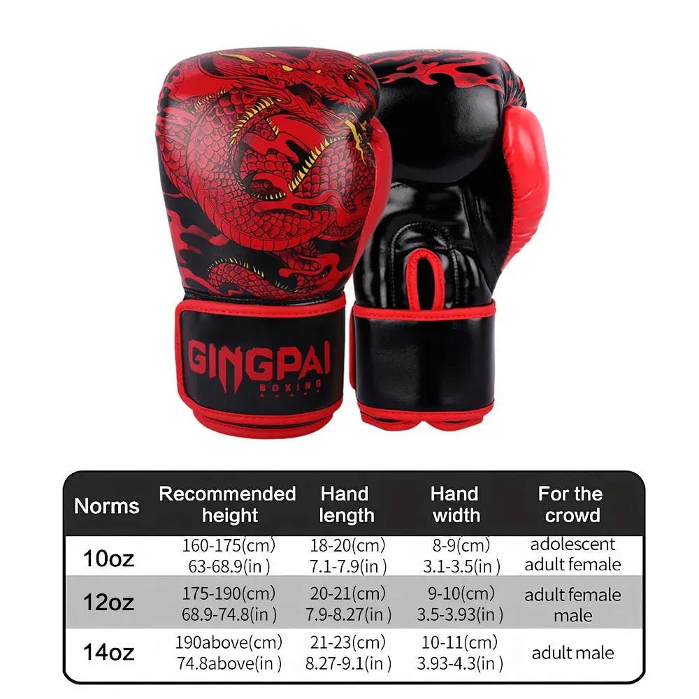 10/12/14oz Boxing Gloves Professional Adult Sanda Muay Thai Fighting Gloves Men and Women Training Sandbag Free Fight MMA - KC’s Way‼️🥊