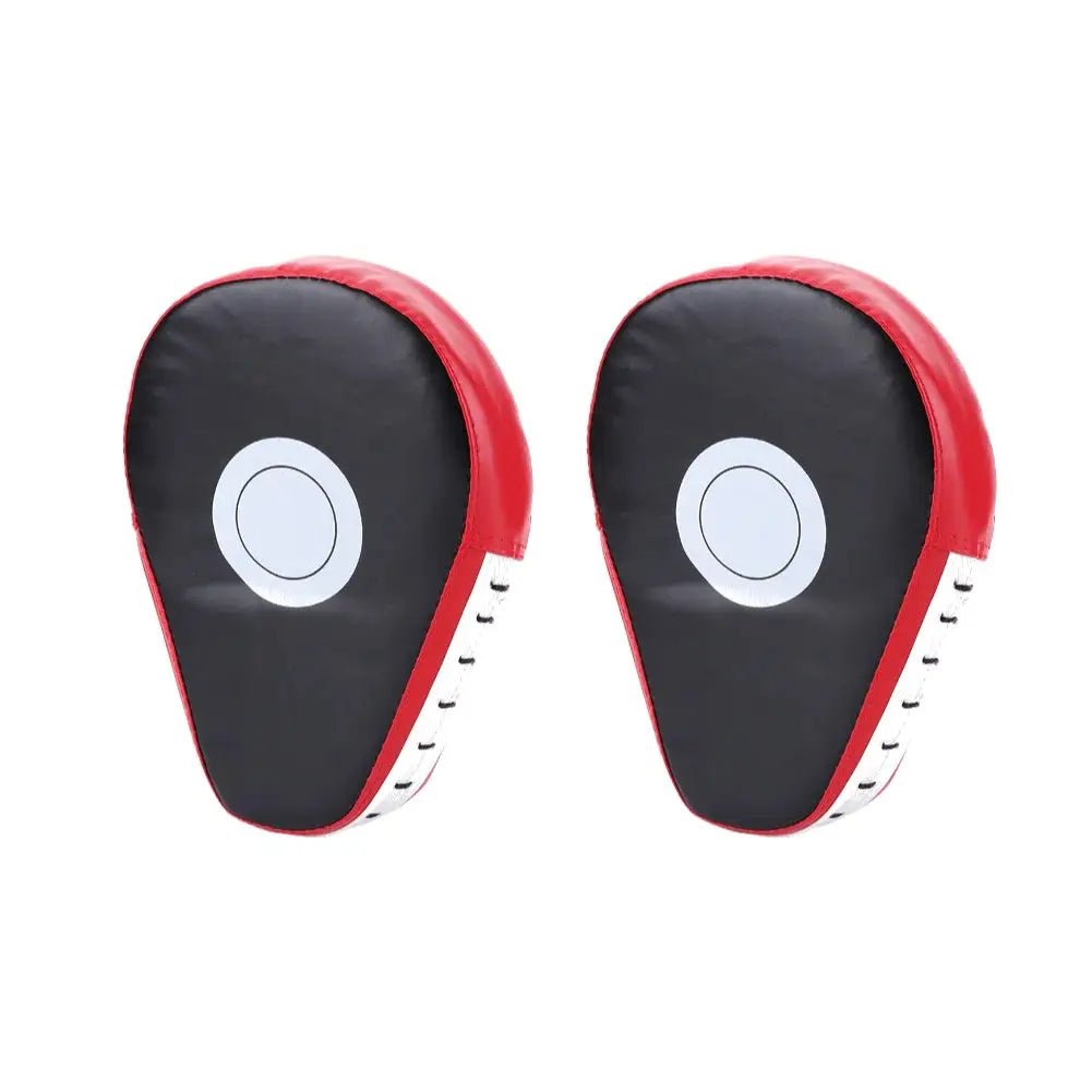 1/2Pcs Curved Boxing Hand Target PU Leather Punching Breathable Kickboxing Pads Boxing Focus Pad for MMA Martial Arts Training - KC’s Way‼️🥊