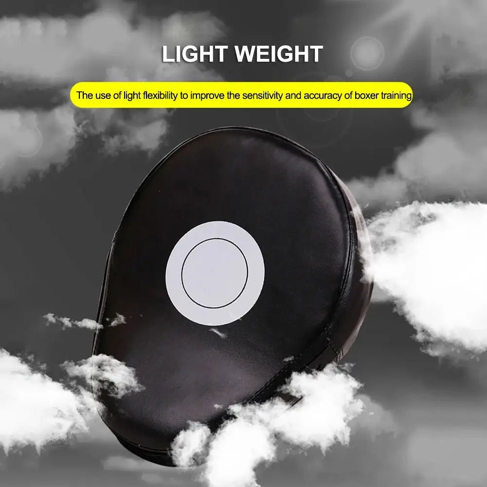 1/2Pcs Curved Boxing Hand Target PU Leather Punching Breathable Kickboxing Pads Boxing Focus Pad for MMA Martial Arts Training - KC’s Way‼️🥊