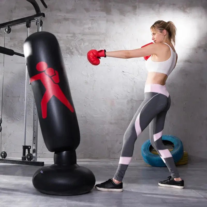 160cm Inflatable Standing Boxing Bag Heavy Duty Training Boxing Bag Fitness Training Exercise Column Decompression Boxing Target - KC’s Way‼️🥊