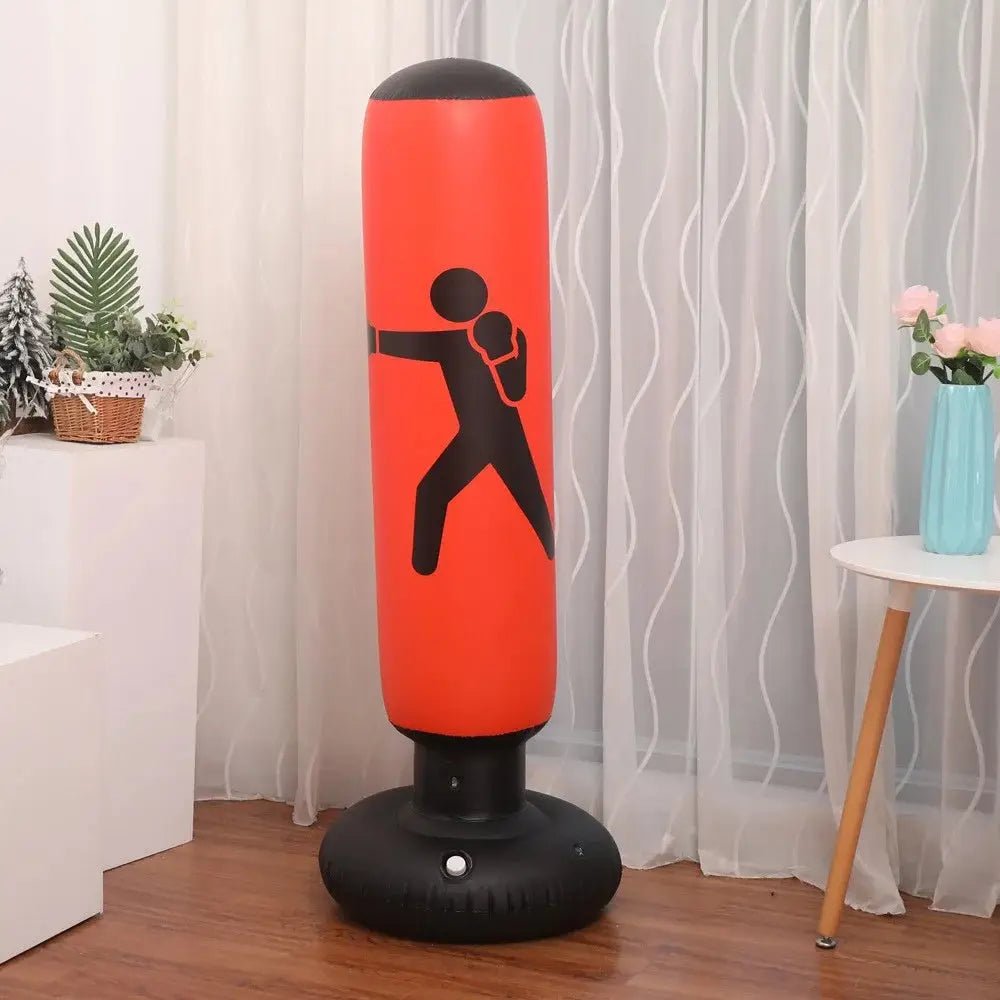 160cm Inflatable Standing Boxing Bag Heavy Duty Training Boxing Bag Fitness Training Exercise Column Decompression Boxing Target - KC’s Way‼️🥊