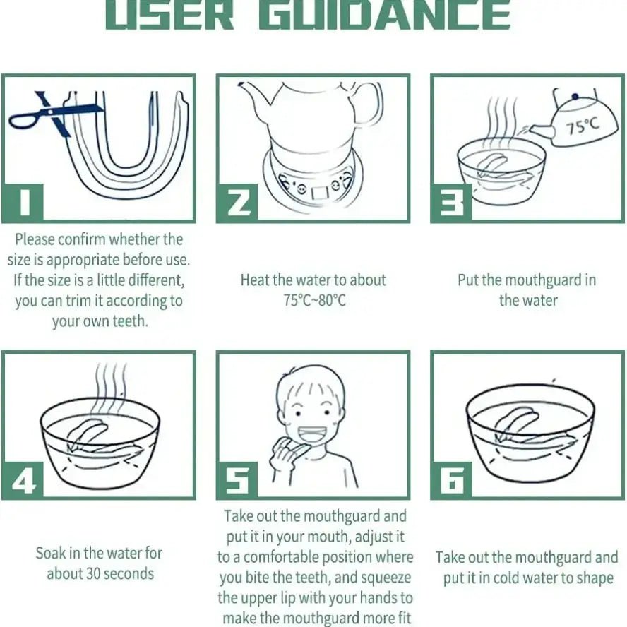 1pc 3D Teeth Pattern Boxing Mouth Guard Perfect Fit Adults with Case Mouth Guard Suitable For Sanda Boxing and All Ball Sports - KC’s Way‼️🥊