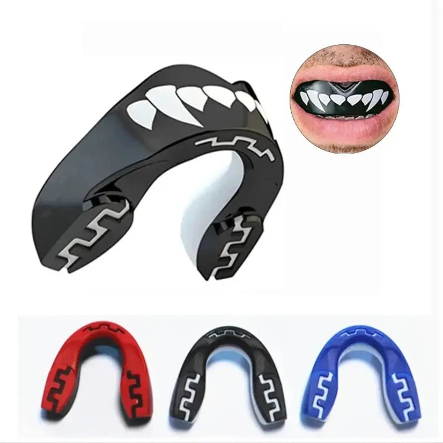 1pc 3D Teeth Pattern Boxing Mouth Guard Perfect Fit Adults with Case Mouth Guard Suitable For Sanda Boxing and All Ball Sports - KC’s Way‼️🥊