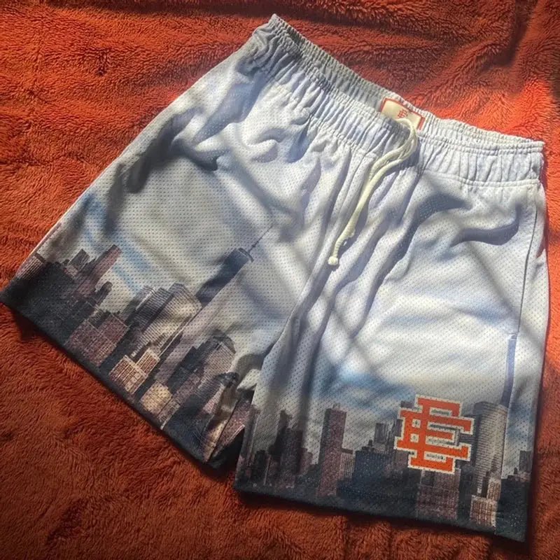 2025 EE Eric Emanuel Basic Shorts NEW men's casual shorts fitness sports pants summer gym workout Men Classic GYM Mesh Shorts - KC’s Way‼️🥊
