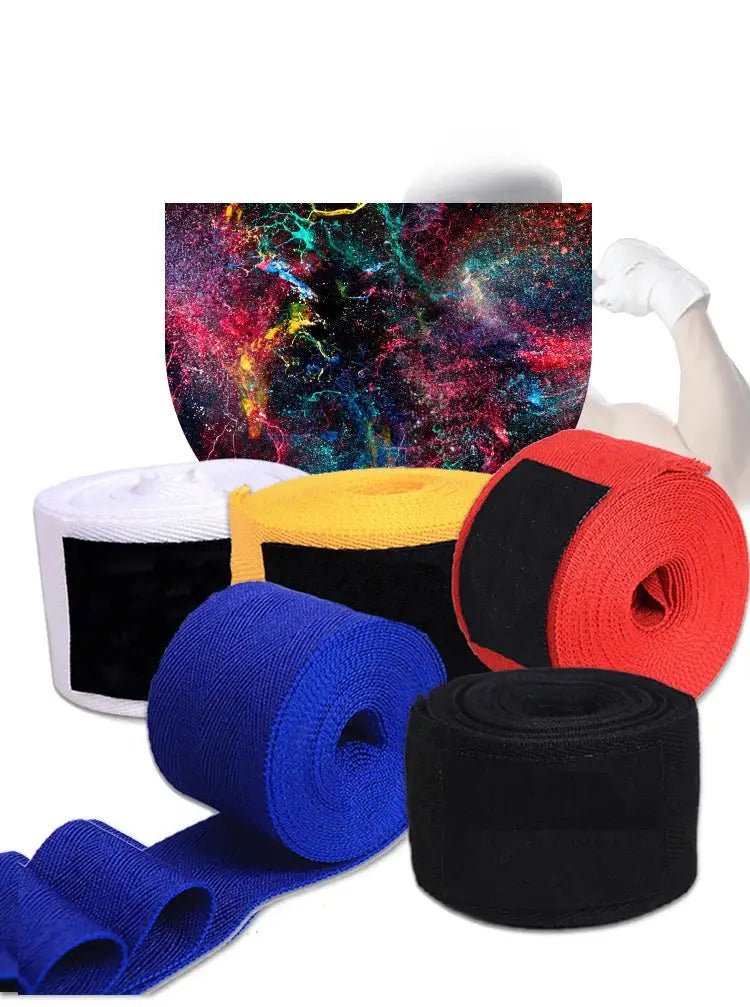 2PCS 1.5/2/3/5M Boxing Training Bandages Cotton Sports Bandages Sanda Kick Boxing Mma Hand Gloves Wraps Belt Boxing Sports Strap - KC’s Way‼️🥊