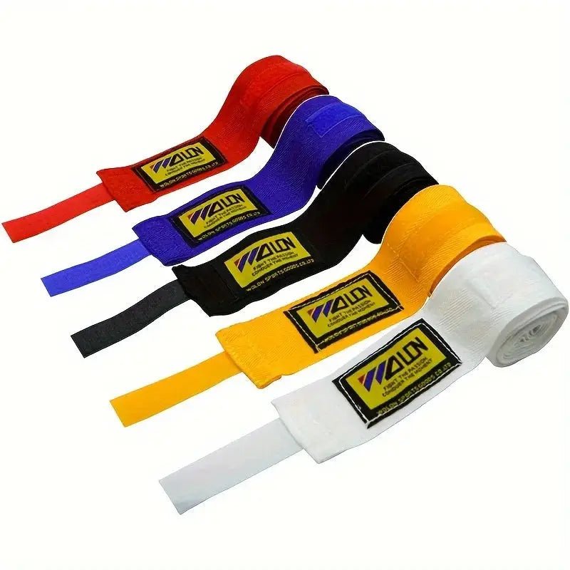 2PCS 1.5/2/3/5M Boxing Training Bandages Cotton Sports Bandages Sanda Kick Boxing Mma Hand Gloves Wraps Belt Boxing Sports Strap - KC’s Way‼️🥊