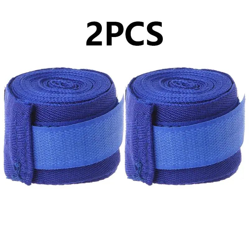 2PCS 1.5/2/3/5M Boxing Training Bandages Cotton Sports Bandages Sanda Kick Boxing Mma Hand Gloves Wraps Belt Boxing Sports Strap - KC’s Way‼️🥊