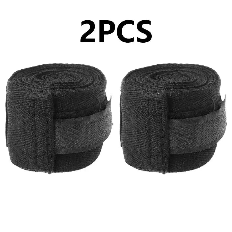 2PCS 1.5/2/3/5M Boxing Training Bandages Cotton Sports Bandages Sanda Kick Boxing Mma Hand Gloves Wraps Belt Boxing Sports Strap - KC’s Way‼️🥊