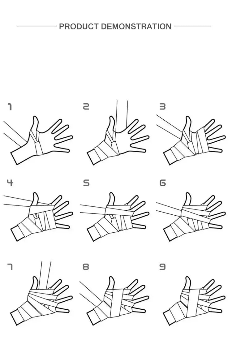 2PCS 1.5/2/3/5M Boxing Training Bandages Cotton Sports Bandages Sanda Kick Boxing Mma Hand Gloves Wraps Belt Boxing Sports Strap - KC’s Way‼️🥊