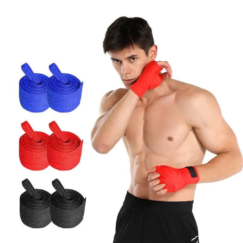 2PCS 1.5/2/3/5M Boxing Training Bandages Cotton Sports Bandages Sanda Kick Boxing Mma Hand Gloves Wraps Belt Boxing Sports Strap - KC’s Way‼️🥊