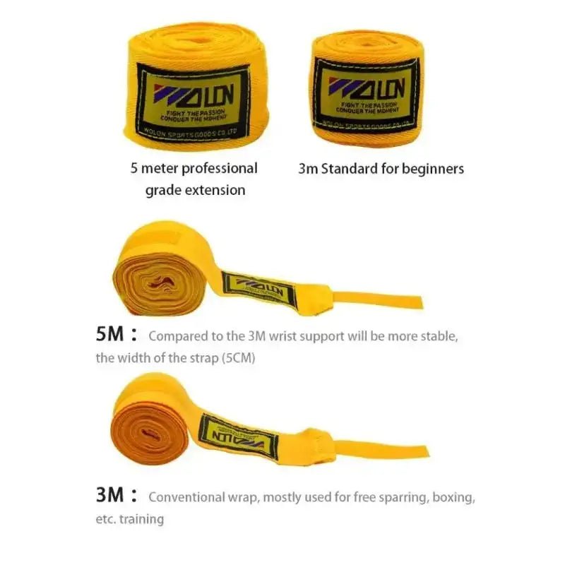 2PCS Boxing Bandage 3/5M Cotton Sports Sanda Strap Kick Boxing MMA Hand Gloves Protector Band Boxing Sports Wraps Bandage - KC’s Way‼️🥊