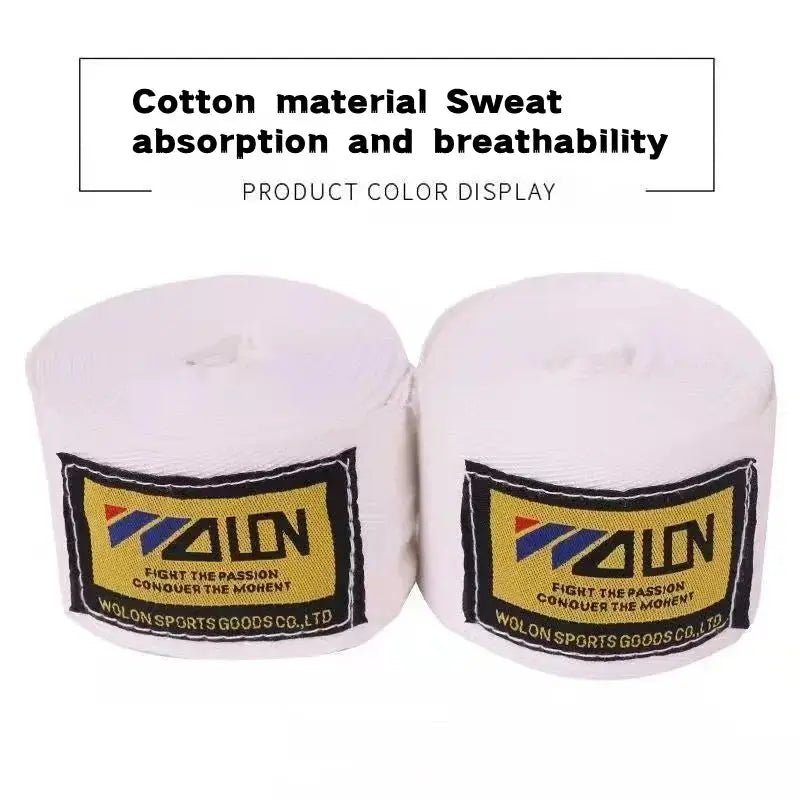 2PCS Boxing Bandage 3/5M Cotton Sports Sanda Strap Kick Boxing MMA Hand Gloves Protector Band Boxing Sports Wraps Bandage - KC’s Way‼️🥊