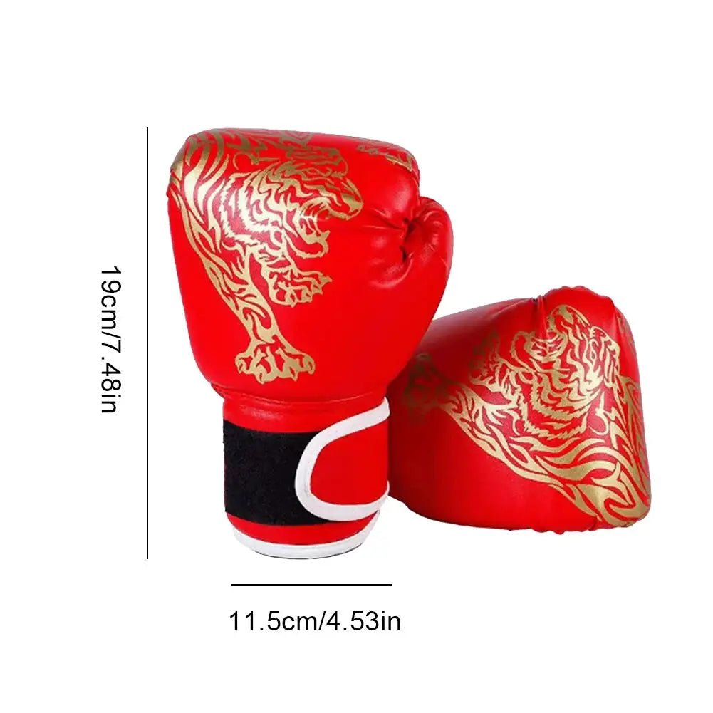 2pcs Boxing Training Fighting Gloves Breathable PU Leather Boxing Training Gloves Sanda Sparring Muay Thai MMA Karate Gloves - KC’s Way‼️🥊
