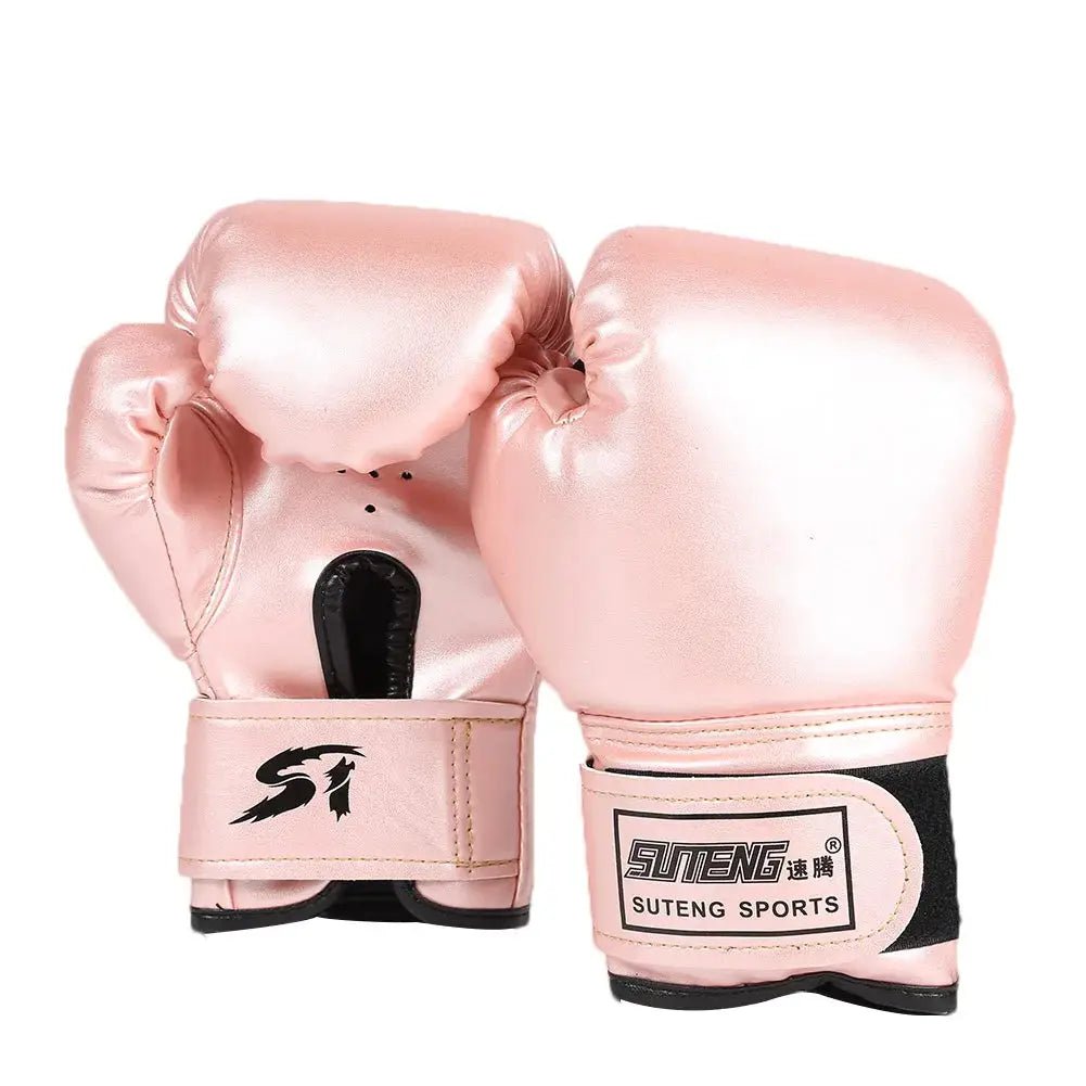 2pcs Boxing Training Fighting Gloves Breathable PU Leather Boxing Training Gloves Sanda Sparring Muay Thai MMA Karate Gloves - KC’s Way‼️🥊