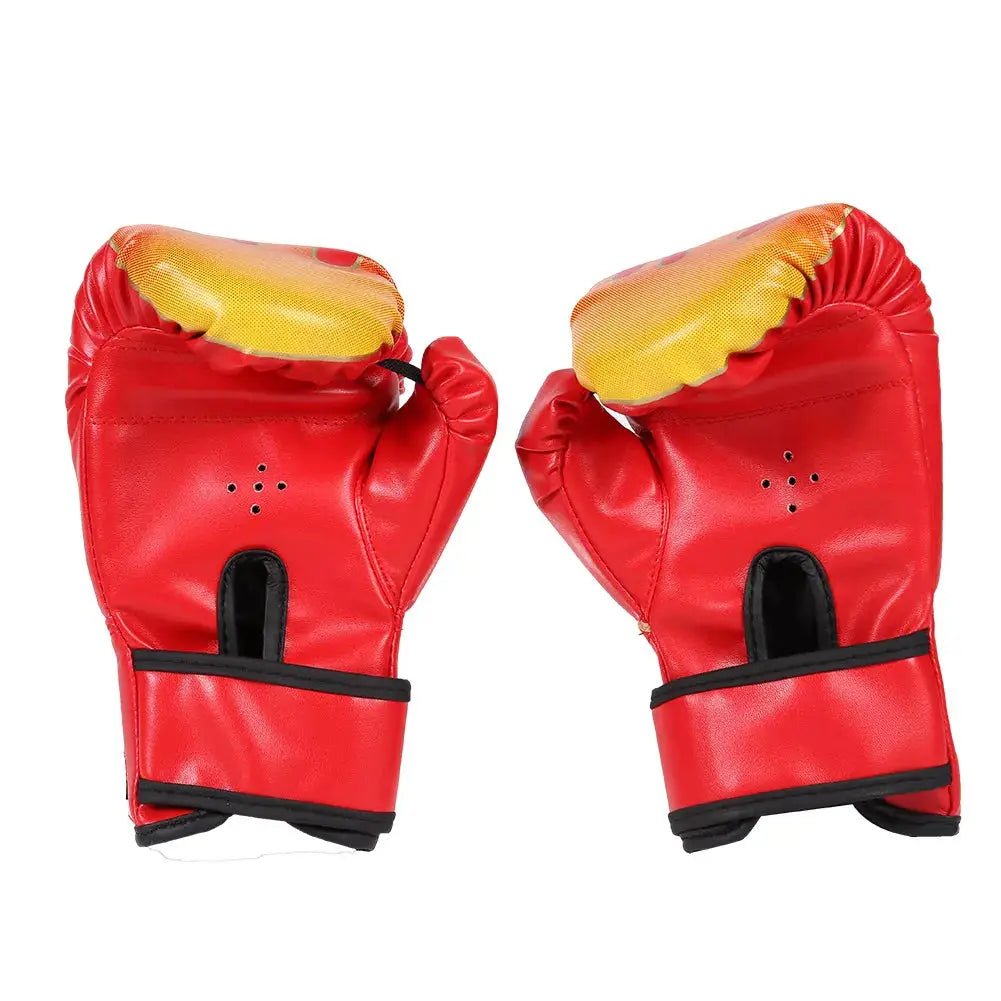 2pcs Boxing Training Fighting Gloves PU Leather Kids Breathable Muay Thai Sparring Punching Karate Kickboxing Professional Glove - KC’s Way‼️🥊