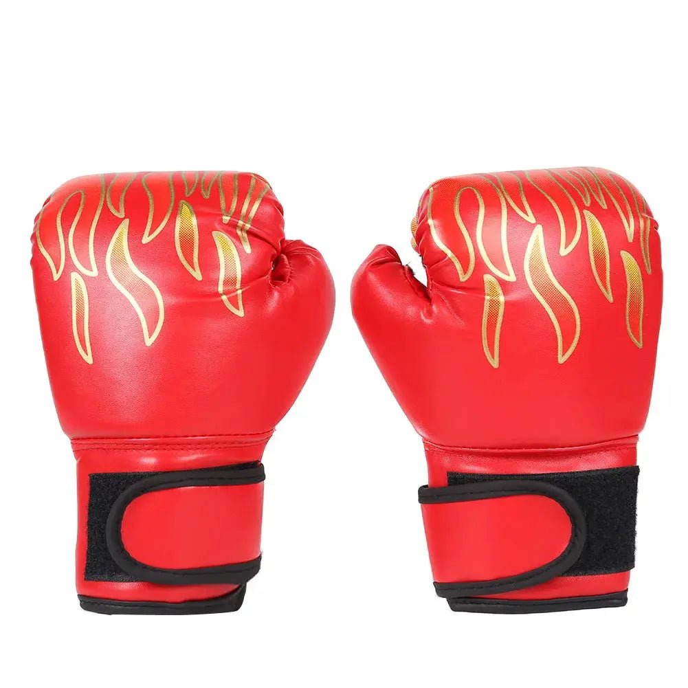 2pcs Boxing Training Fighting Gloves PU Leather Kids Breathable Muay Thai Sparring Punching Karate Kickboxing Professional Glove - KC’s Way‼️🥊