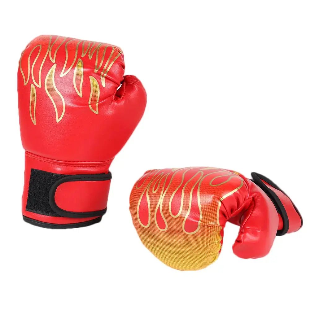 2pcs Boxing Training Fighting Gloves PU Leather Kids Breathable Muay Thai Sparring Punching Karate Kickboxing Professional Glove - KC’s Way‼️🥊