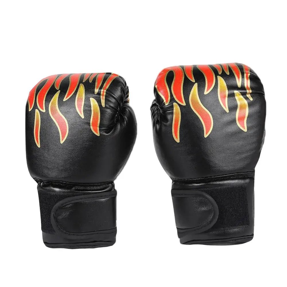 2Pcs Kids Boxing Gloves Children Punch Training Sparring Kickboxing Fighting Fitness Mitts Hitting Hand Protector Blue Black Red - KC’s Way‼️🥊