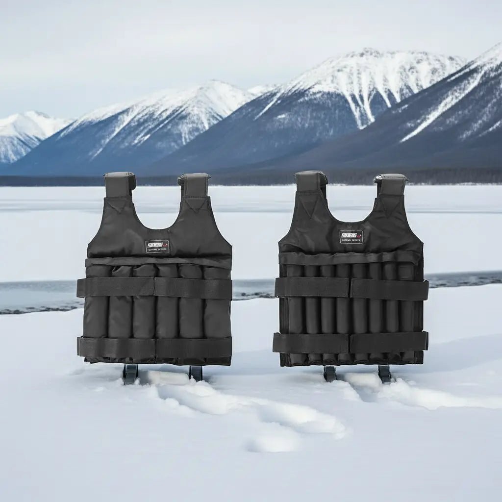 3 - 50kg Durable Loading Weighted Vest Adjustable Weight Boxing Training Exercise Waistcoat Durable Invisible Sand for Running - PureGlamSpin