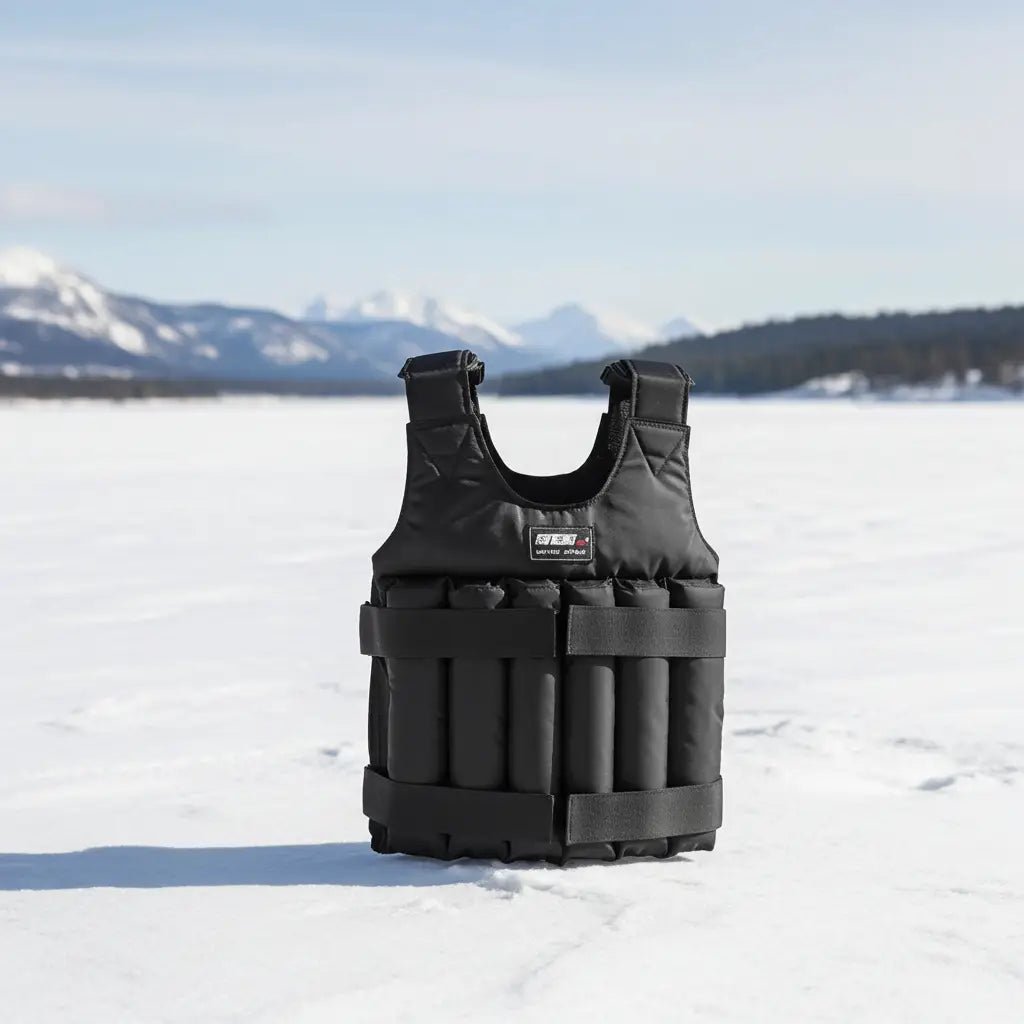 3 - 50kg Durable Loading Weighted Vest Adjustable Weight Boxing Training Exercise Waistcoat Durable Invisible Sand for Running - PureGlamSpin