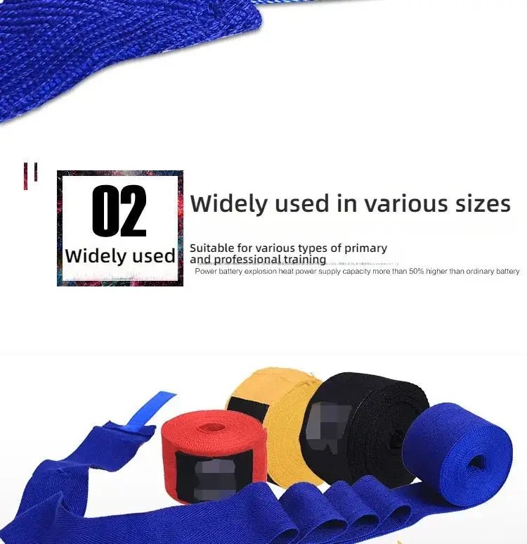 3/5M Boxing Bandage Cotton Elastic Hand Protector Wrist Wrap Handband Bandage Fitness Sanda Muay Thai Karate Sports Fist Bandage - KC’s Way‼️🥊