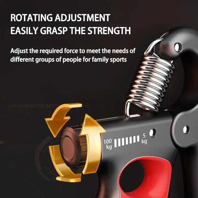 5 - 100kg Adjustable Grip Strength Device for Rehabilitation Training, Muscle Enhancement, Strength Training, Grip Strength Device - KC’s Way‼️🥊