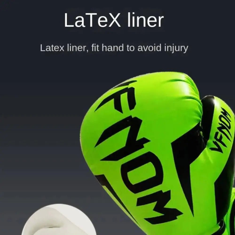 6/10/12/14Oz Kids Adult Boxing Gloves Breathable Professional Sanda Muay Thai Fighting Gloves PU Workout Gloves - KC’s Way‼️🥊