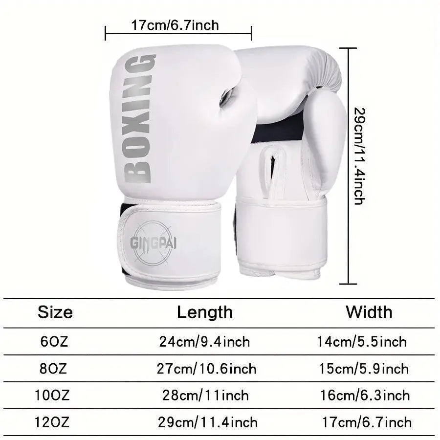 6/8/10/12oz Boxing Gloves Professional Adult Sanda Muay Thai Fighting Gloves Men and Women Training Sandbag Free Fight MMA - KC’s Way‼️🥊