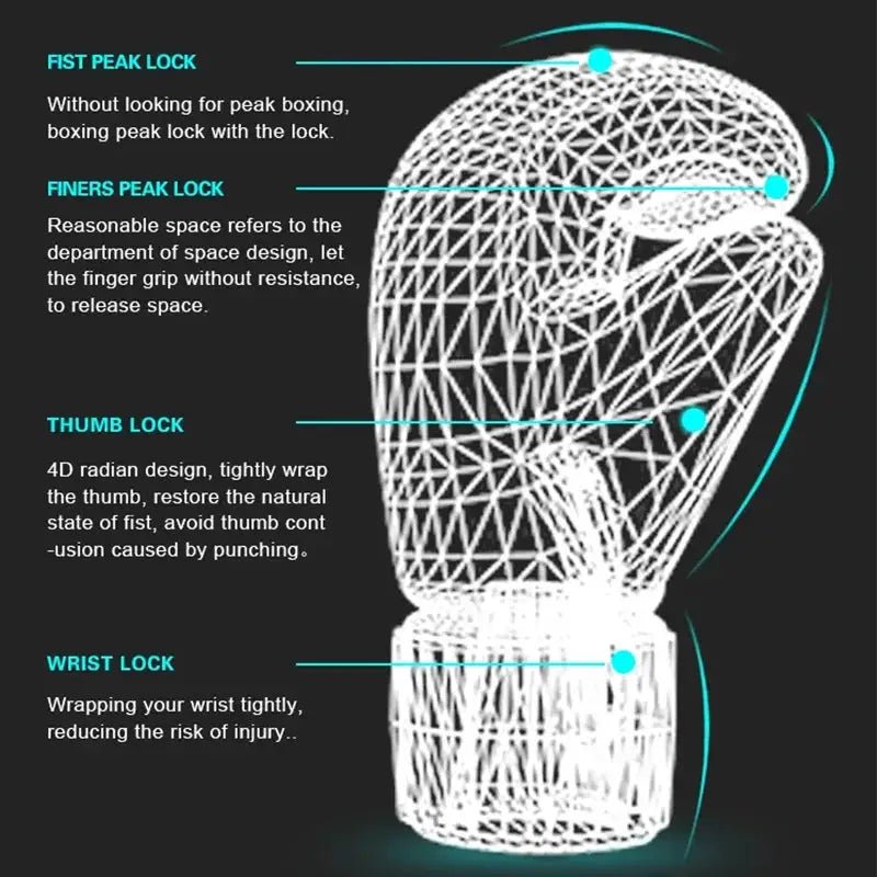 8/10/12/14/16oz Boxing Gloves Professional Adult Sanda Muay Thai Fighting Gloves Men and Women Training Sandbag Free Fight MMA - KC’s Way‼️🥊