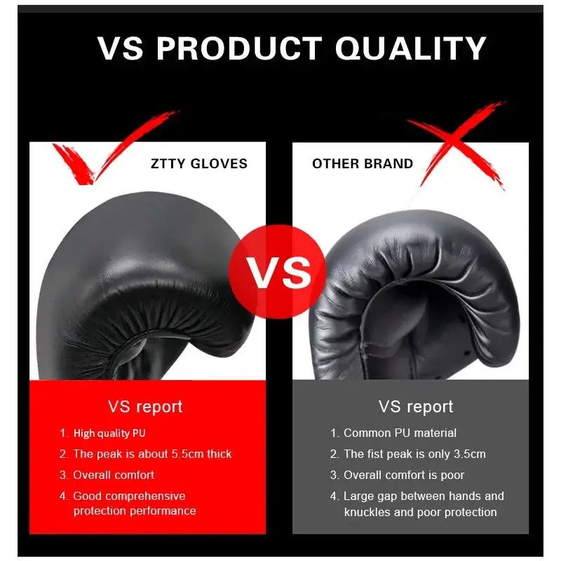 8/10/12/14/16oz Boxing Gloves Professional Adult Sanda Muay Thai Fighting Gloves Men and Women Training Sandbag Free Fight MMA - KC’s Way‼️🥊
