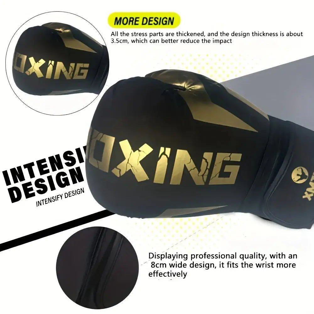 Adult professional boxing training gloves durable pu fighting training gloves, combat sports fighting gifts, unisex, for boxing - KC’s Way‼️🥊