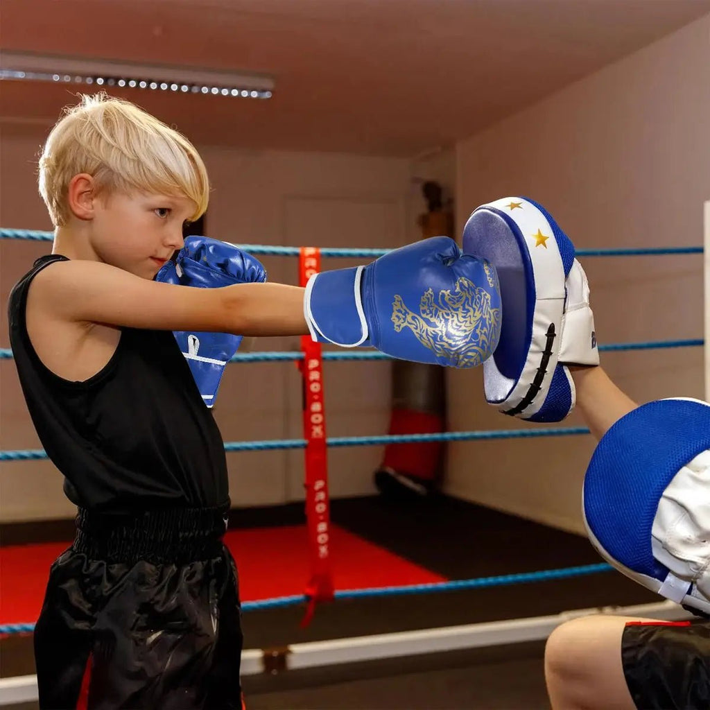 Adults Boxing Gloves Breathable PU Leather Fighting Gloves Kids Boxing Training Kickboxing Gloves for Gym Indoor Outdoor Sport - KC’s Way‼️🥊