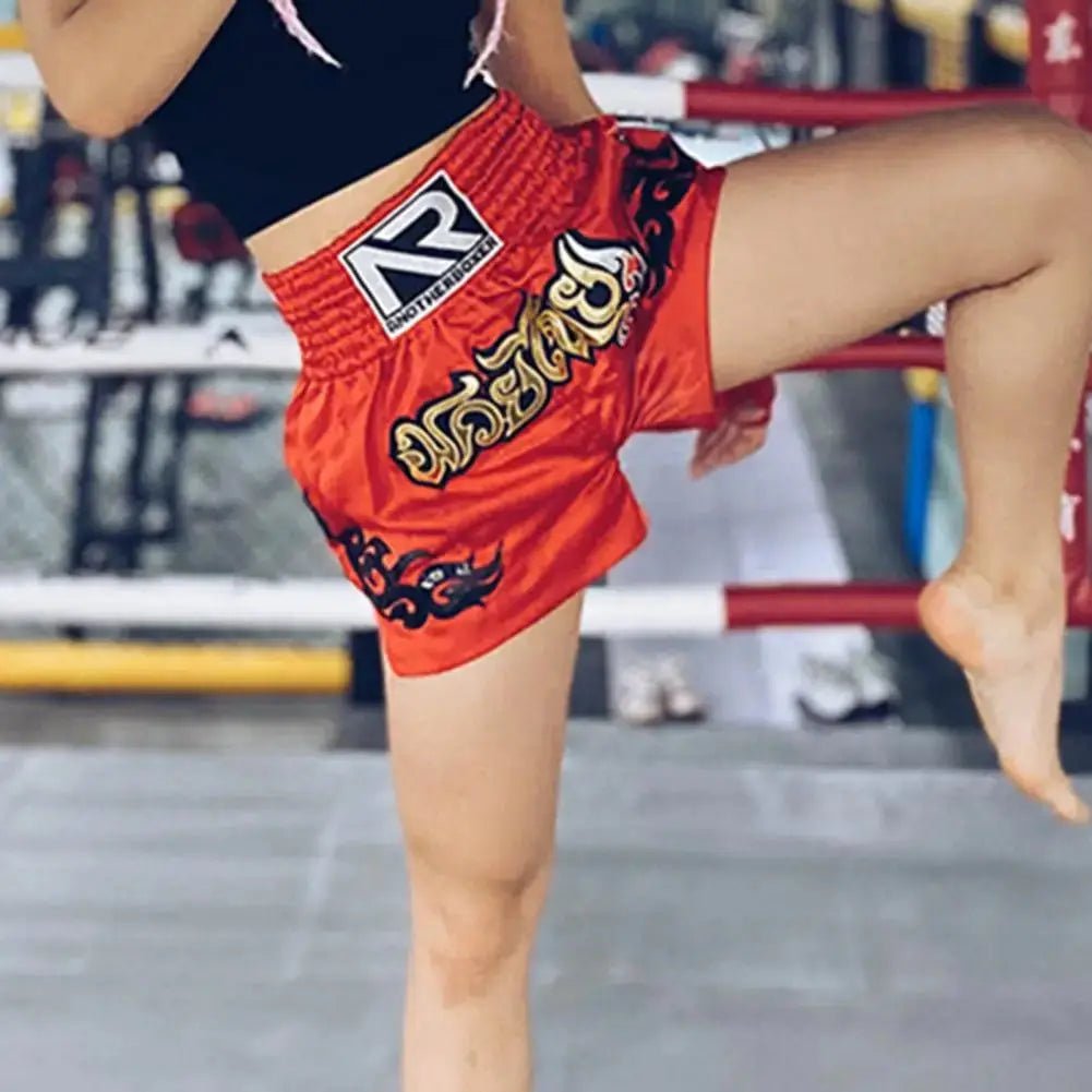 Adults Muay Thai Cord Design Kickboxing Shorts Boys Girls Martial Arts Shorts Kids Boxing Short Pants Sports Fighting Shorts - KC’s Way‼️🥊