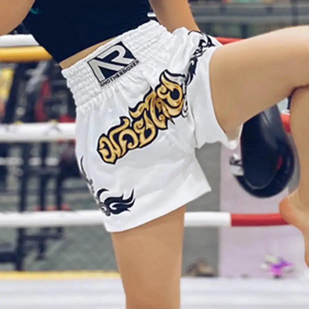 Adults Muay Thai Cord Design Kickboxing Shorts Boys Girls Martial Arts Shorts Kids Boxing Short Pants Sports Fighting Shorts - KC’s Way‼️🥊