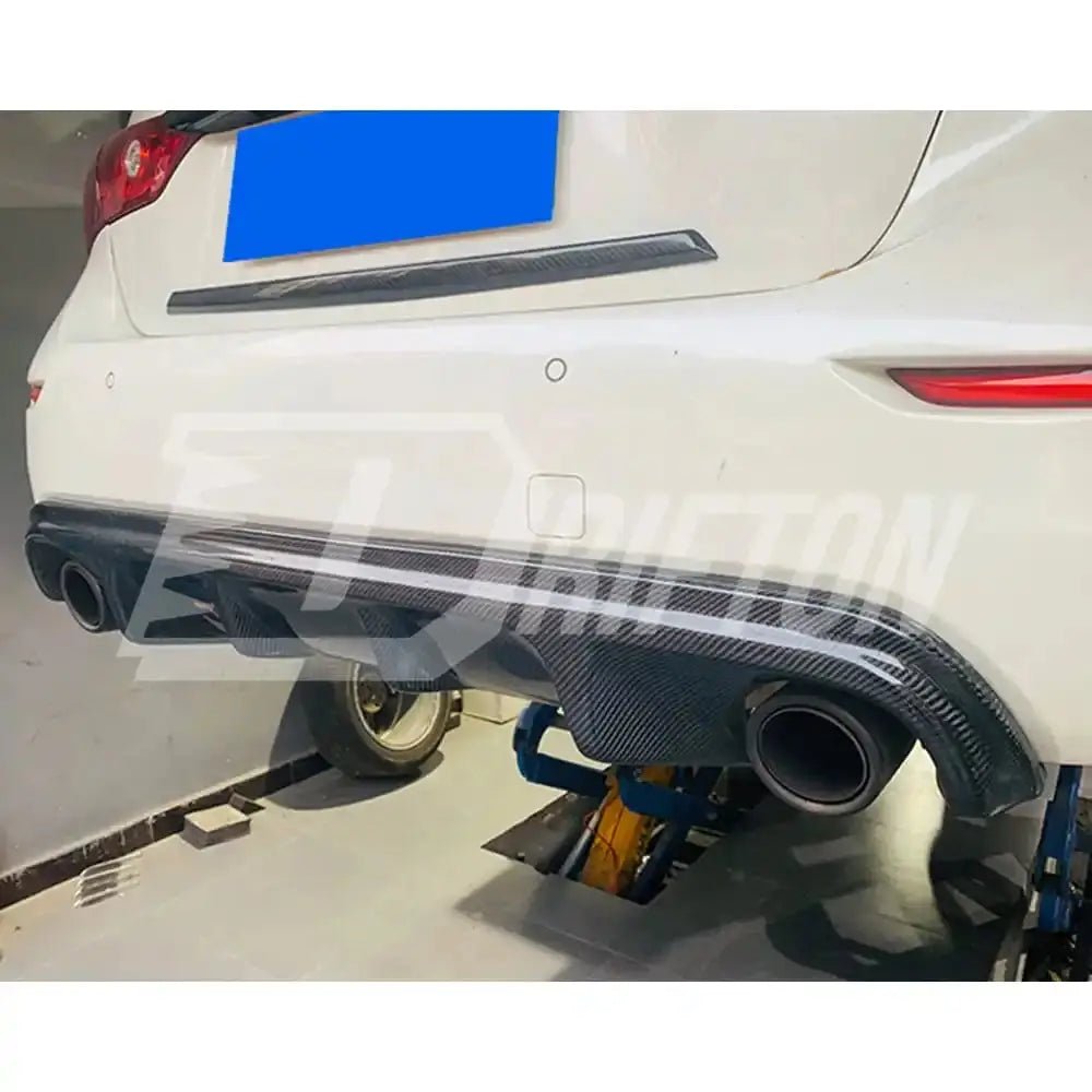 AE Style Carbon Fiber Diffuser For INFINITI Q50 Body Kit - PureGlamSpin