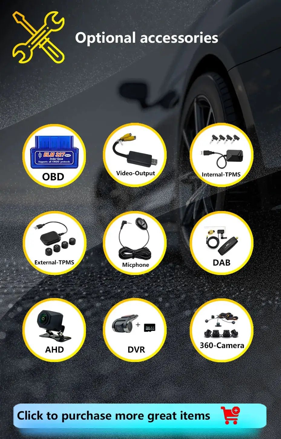 Android 15 for Mitsubishi Outlander 2008 - 2015 Car Radio Multimedia Video Audio Player Wireless CarPlay DSP Stereo GPS Navi BT - PureGlamSpin