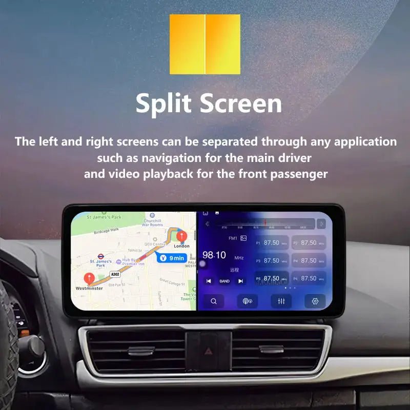 Android 15 for Mitsubishi Outlander 2008 - 2015 Car Radio Multimedia Video Audio Player Wireless CarPlay DSP Stereo GPS Navi BT - PureGlamSpin