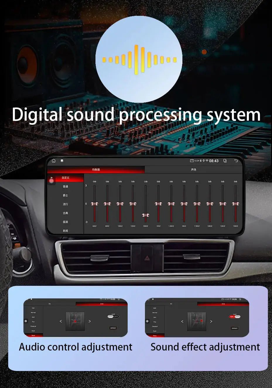 Android 15 for Mitsubishi Outlander 2008 - 2015 Car Radio Multimedia Video Audio Player Wireless CarPlay DSP Stereo GPS Navi BT - PureGlamSpin