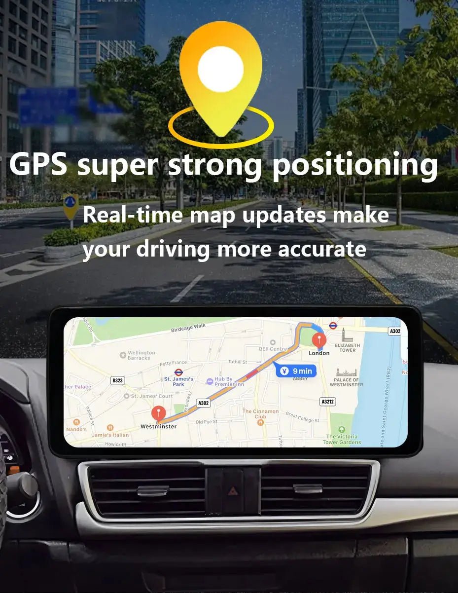 Android 15 for Mitsubishi Outlander 2008 - 2015 Car Radio Multimedia Video Audio Player Wireless CarPlay DSP Stereo GPS Navi BT - PureGlamSpin